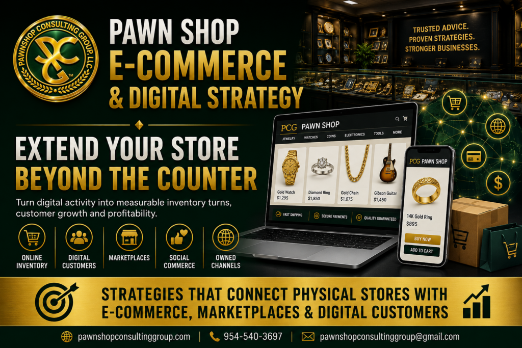 Pawn Shop E-Commerce and Digital Strategy – Extend Your Store Beyond the Counter