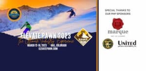 Elevate Pawn Logo and Vail Colorado Experience