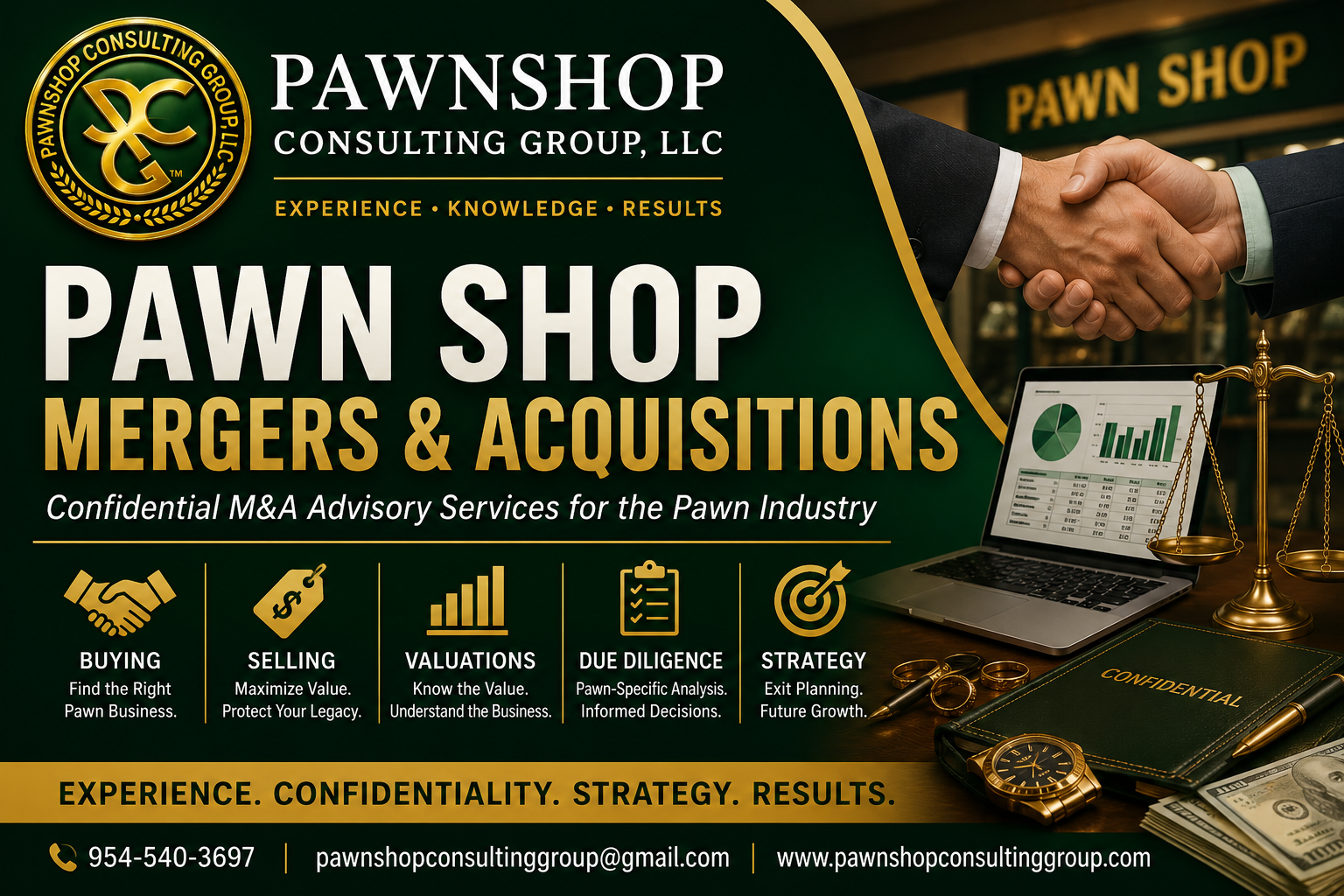 Pawn shop mergers and acquisitions – PCG confidential M&A advisory services