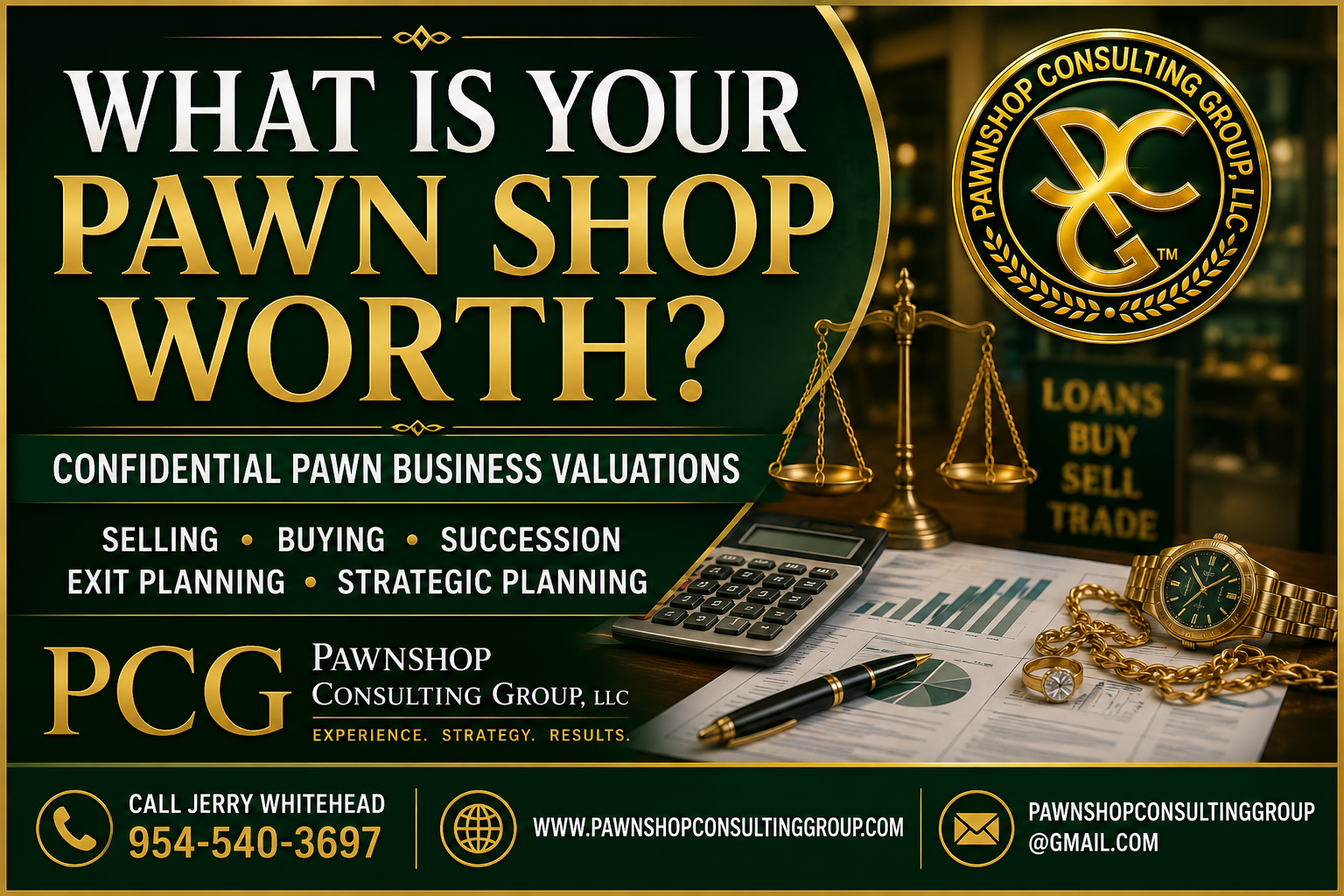 What is your pawn shop worth – confidential pawn business valuations by PCG